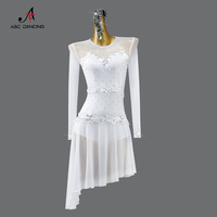 New Latin Dance Clothing Women Party Dress Ballroom Practice Wear Line Suit Sports Prom Costume Girl Kids Samba Skirt Customized