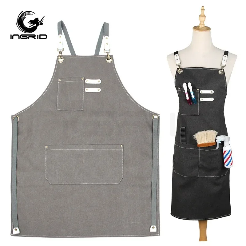 

Cross Border Denim Apron, Coffee Shop, Milk Tea Shop, Labor Protection, Colored Work Clothes, Hairdresser, Anti Fouling and Stai