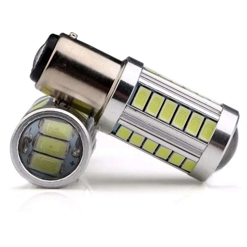 

2 шт. 1157 P21/5W BAY15D 7440 7443 3157 1156 33SMD Супер яркие стоп-сигналы Противотуманные фары Автоматические дневные ходовые огни Стоп-лампы 12 В