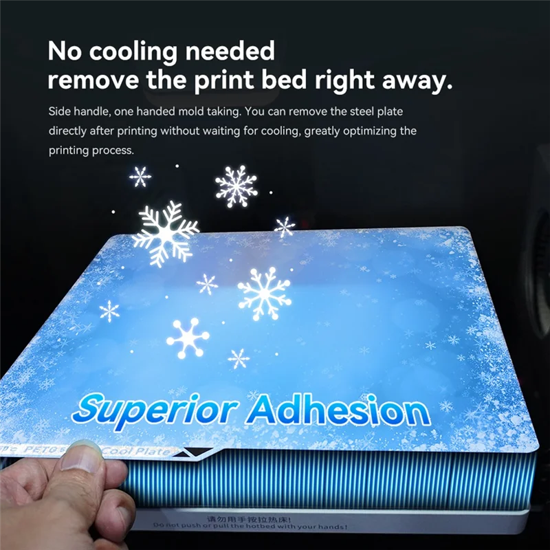 ل كوبرا S1 لوحة باردة 264X276mm ورقة على الوجهين بناء لوحة درجة حرارة منخفضة Heatbed لملحقات الطابعة ثلاثية الأبعاد #3