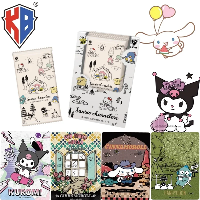 KB officiel nouvelle série familiale Sanrio cartes de collection marchandise Anime Kuromi ma mélodie cartes de collection cadeau de noël