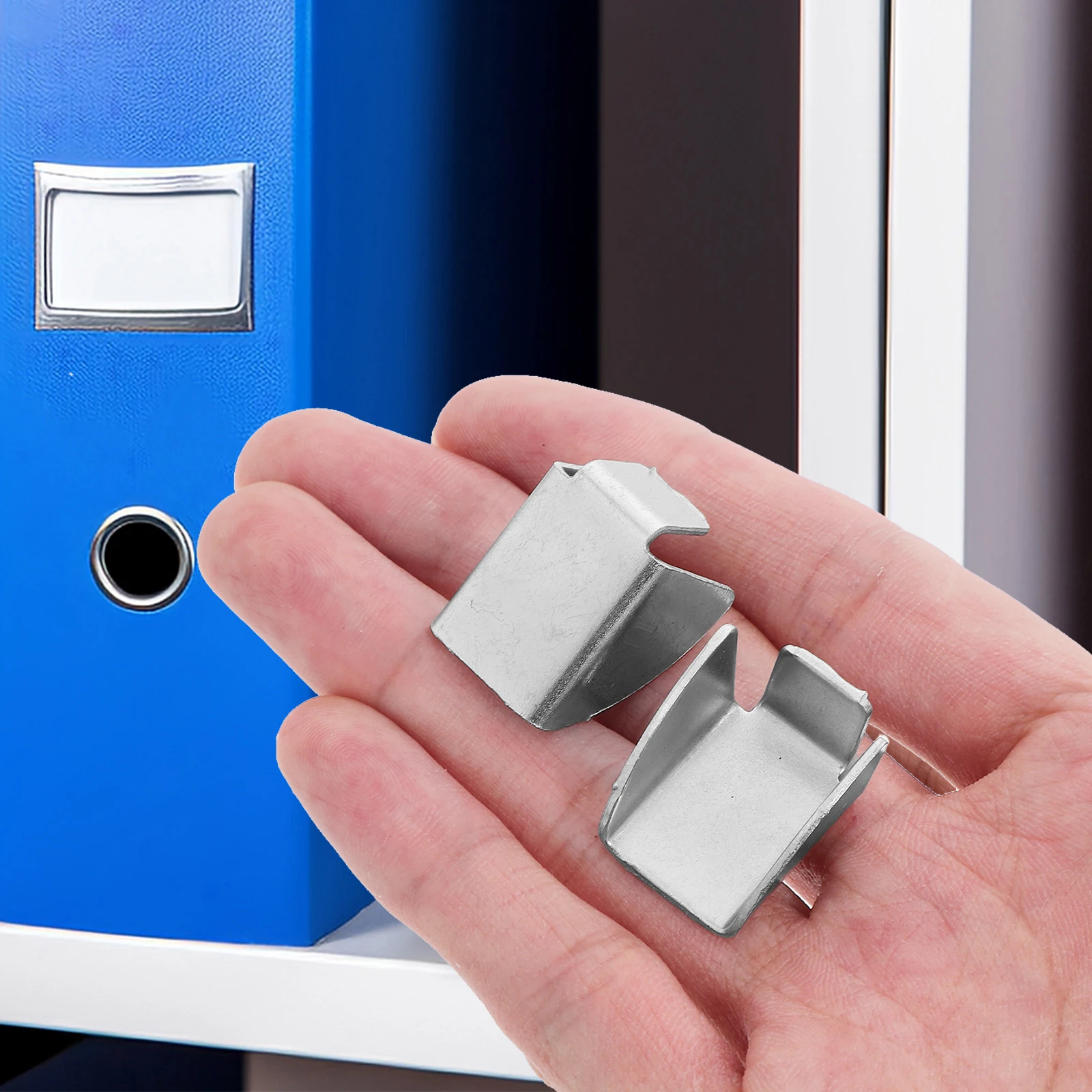 

10 Pcs Partition Bracket Buckle Cabinet Support Clips Bookshelf Peg Stainless Steel File Iron Supports