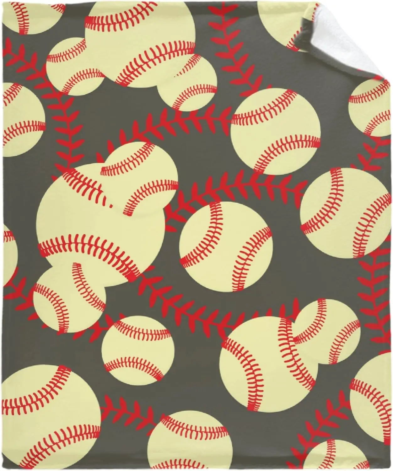 baseball softball warm blanket super soft fluffy and comfortable flannel comfortable plush sofa bed travel gift pet blanket