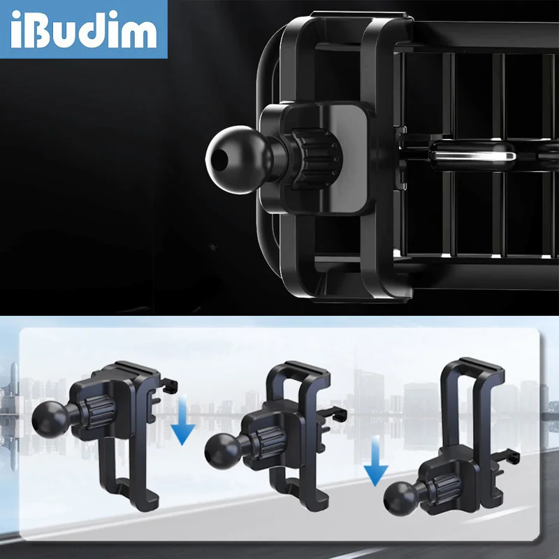 

iBudim Car Phone Holder Car Air Vent Clip 17mm Ball Head for Car Air Vent Phone Stand Special for Car Single Blade Air Outlet