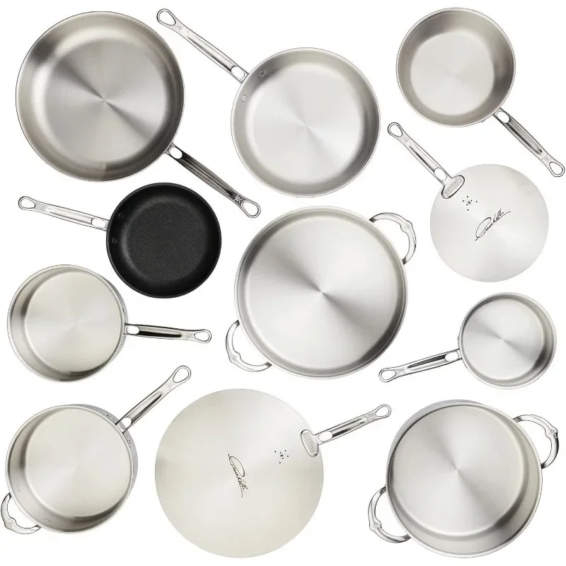 

11 Piece Cookware Set, Induction Cooktop Compatible Cookware Set