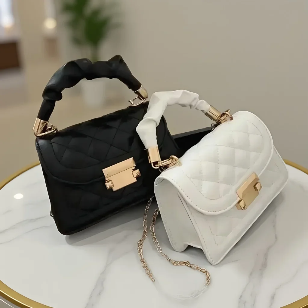 

Women PU Leather Shoulder Bag - 2024 Fashion Rhomboid Crossbody Handbag