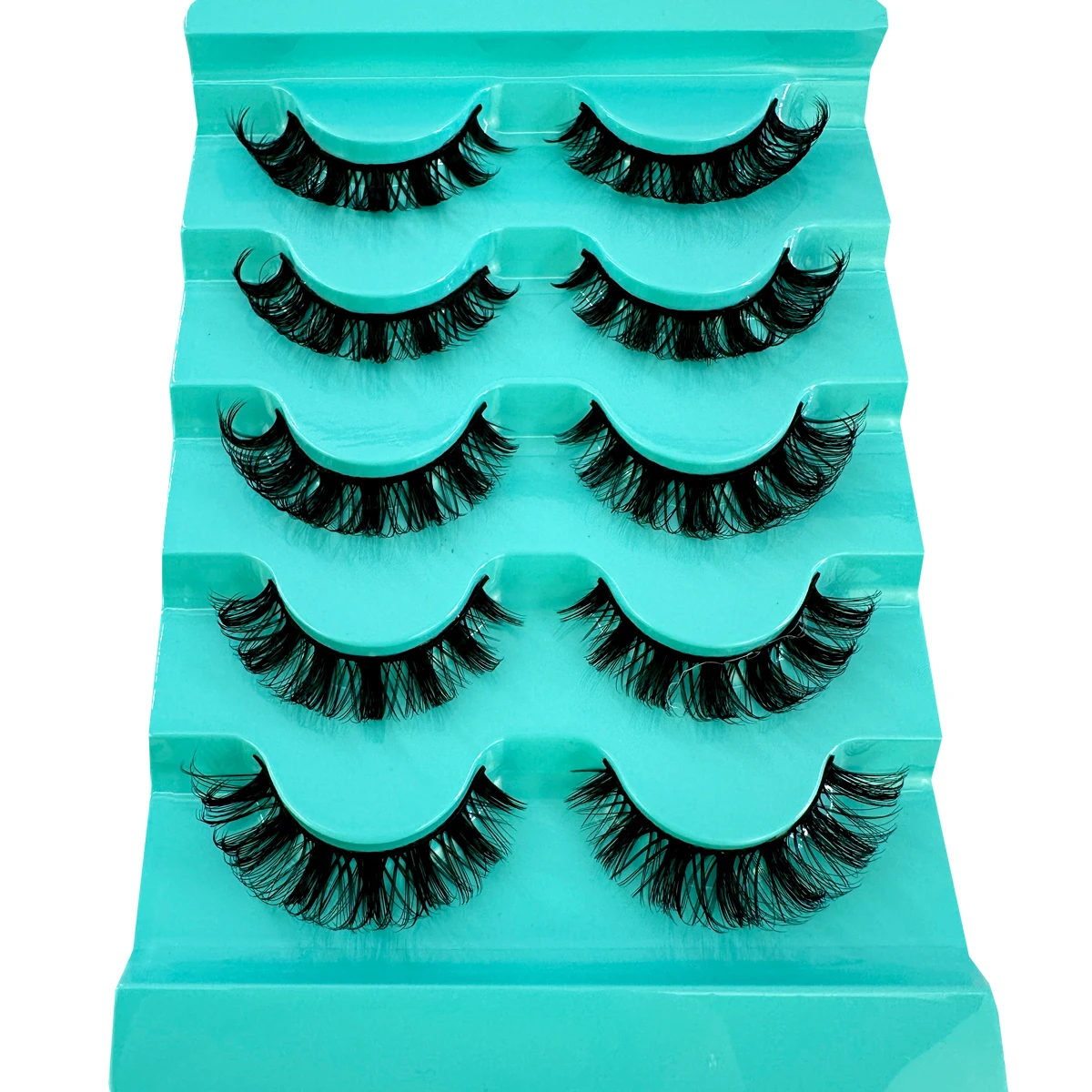5 Paar 25 mm 8D-Nerzwimpern, flauschige natürliche falsche Wimpern, dicke, dramatische künstliche Nerzwimpern – Detail 8