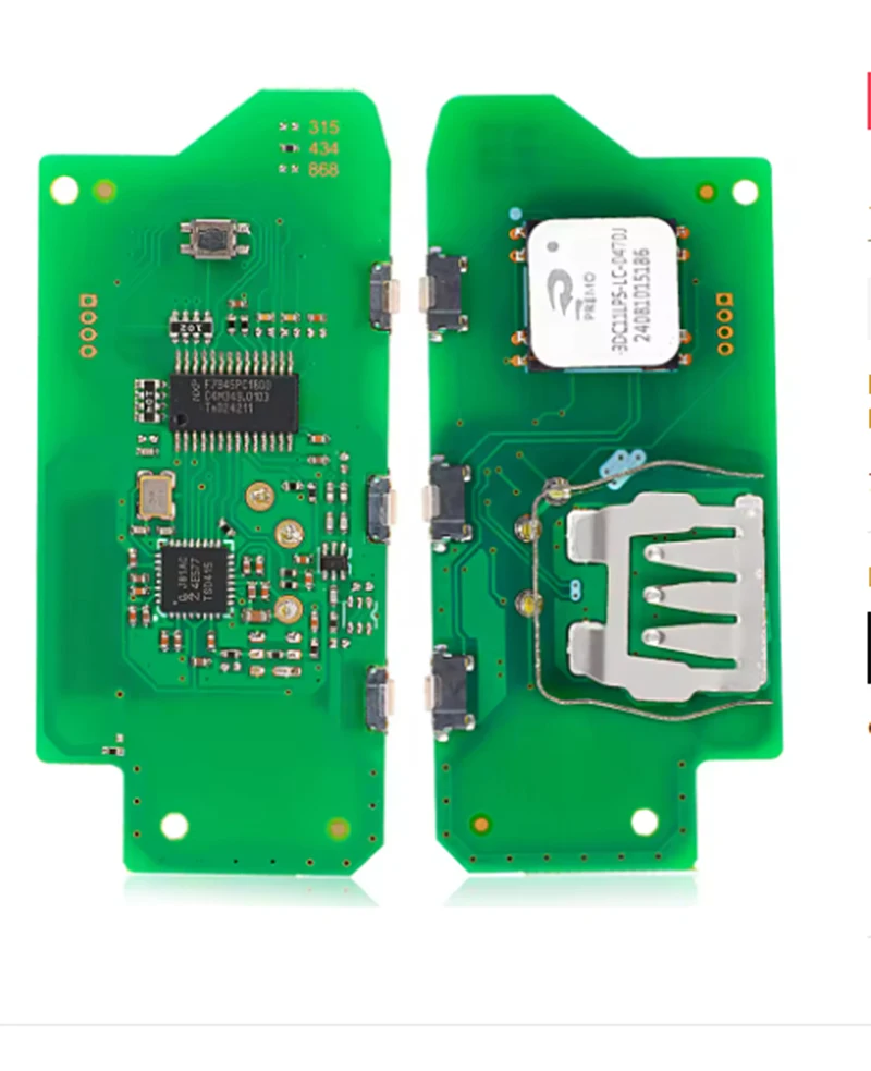 KEYECU Modified Replacement Smart Remote Key fob for BMW FEM BDC CAS4 CAS4+ F Chassis 5 7 Series 4B Fob 315MHz/ 434MHz/868Mhz