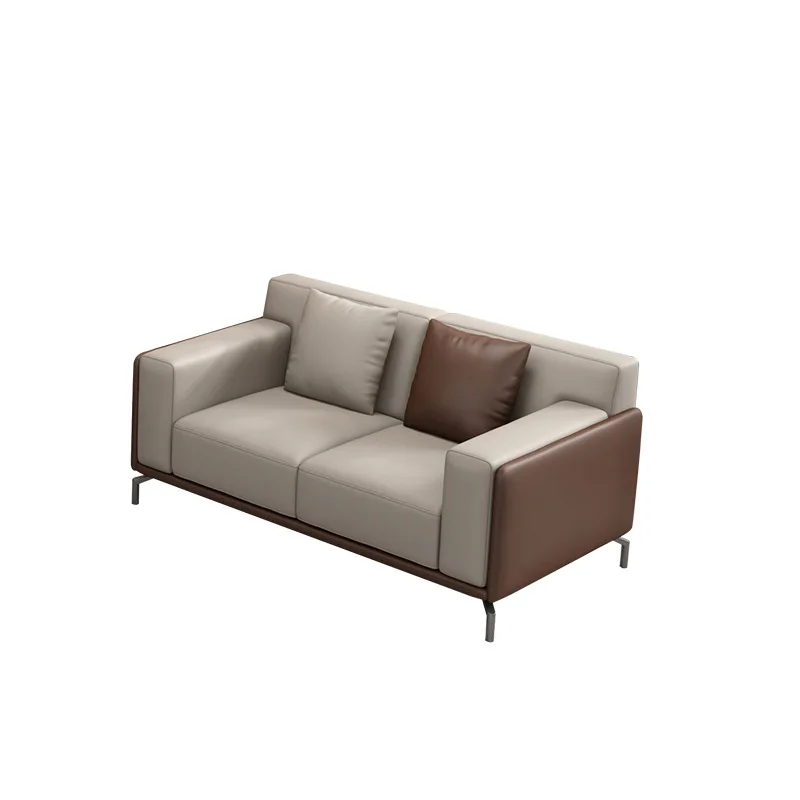 

business meeting VIP reception, three-person modern simple sofa, coffee table combination set