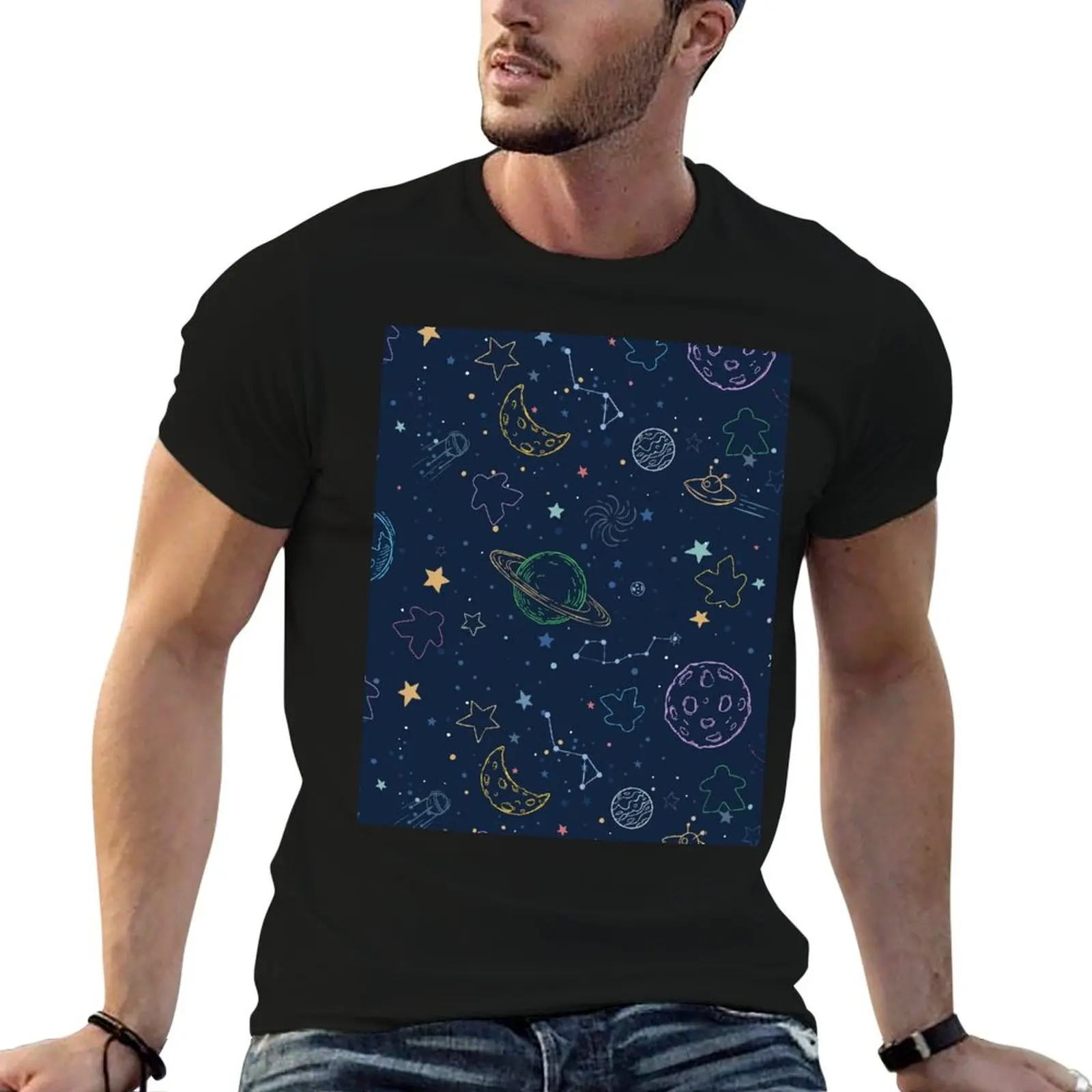 

Meeples in Space T-Shirt graphic t shirt vintage korean fashion croswit shirt man sports fans oversized t shirt men