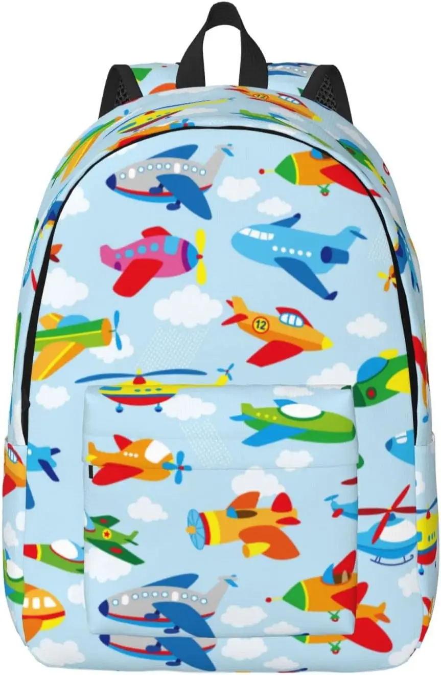 

Backpack Casual Lightweight Cute Plane Laptop Backpack Men Women Travel Bag Outdoor Canvas Daypack