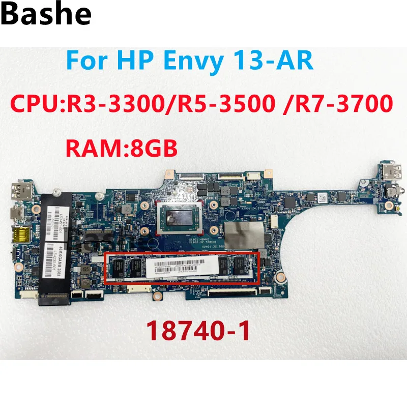 L53449-601 L54230-601 L53450-601 For HP Envy 13-AR  Laptop Motherboard CPU: R3-3300.R5-3500.R7-3700 18740-1 100% Tested Fully OK