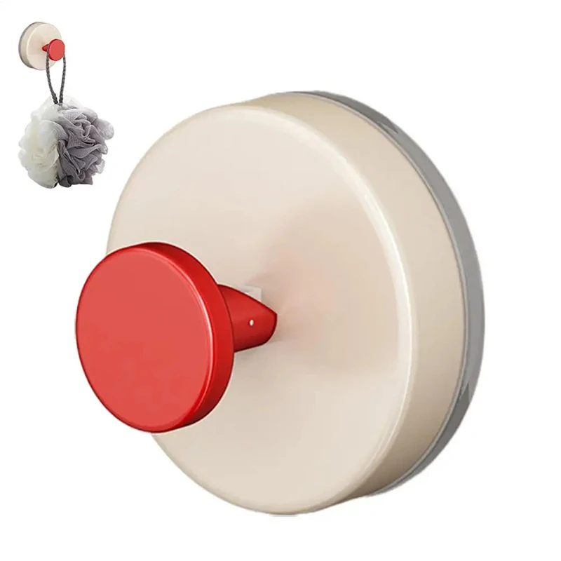 

4 Colorful Suction Cup Hook Detachable ABS Wall Hooks Home Key Towel Storage Hook Bathroom Hangers Kitchen Storage Accessory