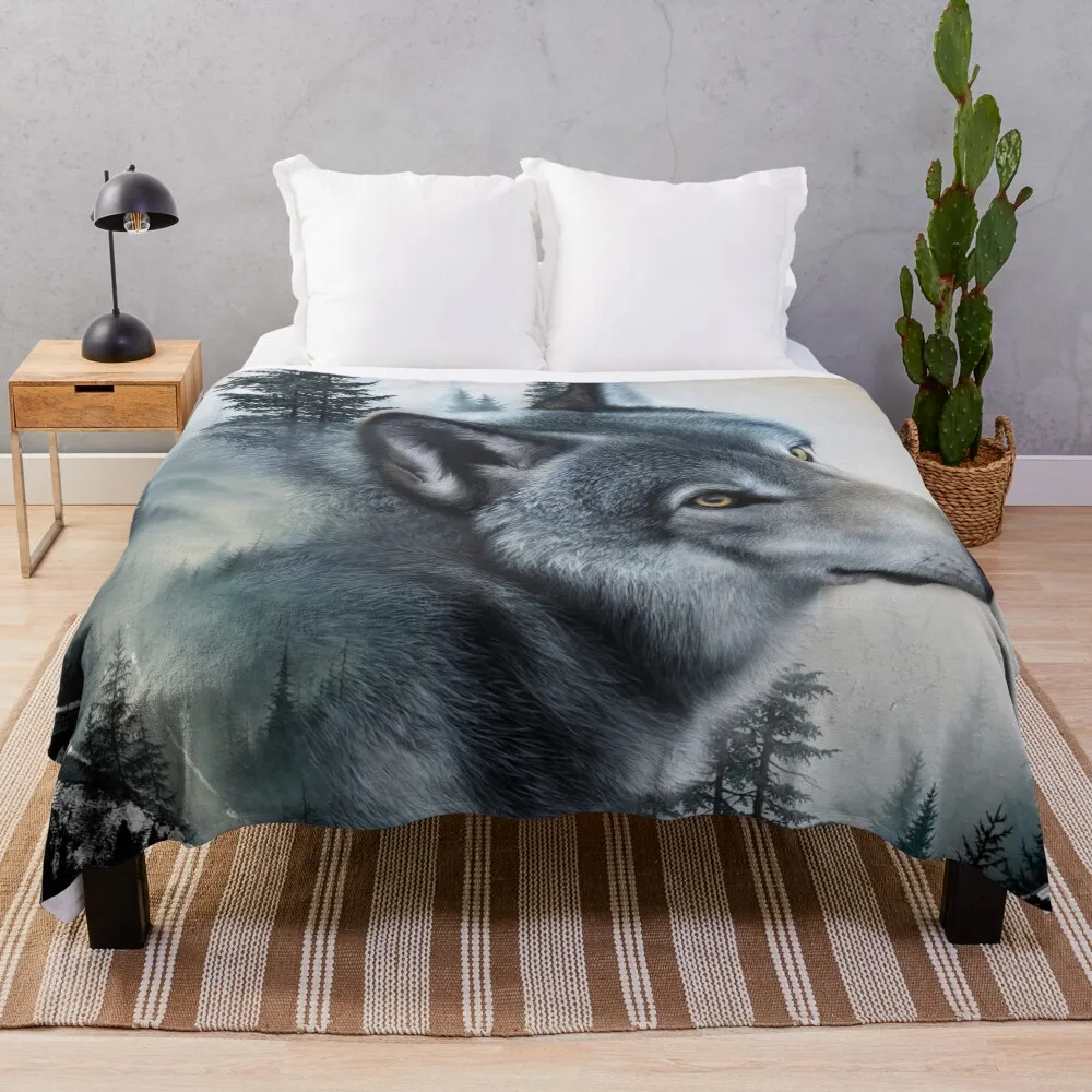 

The Echo of the Forest'' Throw Blanket
