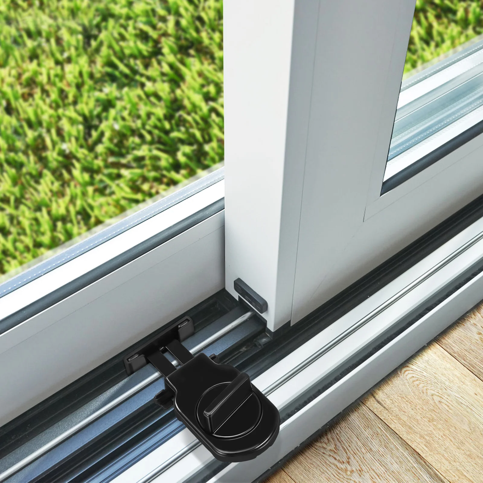 

2pcs Sliding Locks Security Window Stoppers Adjustable Safety Locks Durable Aluminum Alloy Easy Install Scratch Resistant