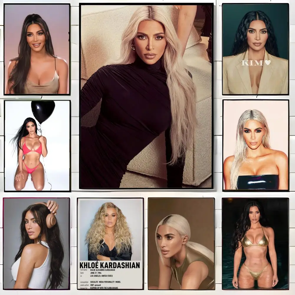 K-KIM K-KARDASHIAN Poster Wall Art Print Poster Decorative Mural Home Decor Gift Unframed