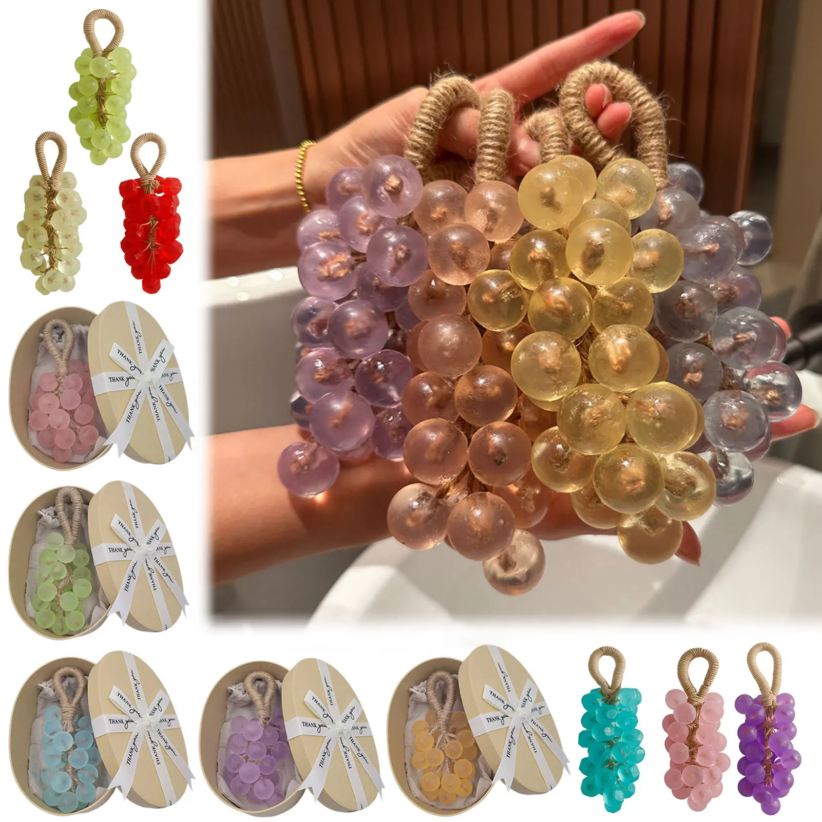 قالب صابون مصنوع يدويًا، صابون عنب للاستحمام والغسيل والتنظيف والصابون المغذي، مستخلص نباتي خفيف وإزالة الأوساخ #1