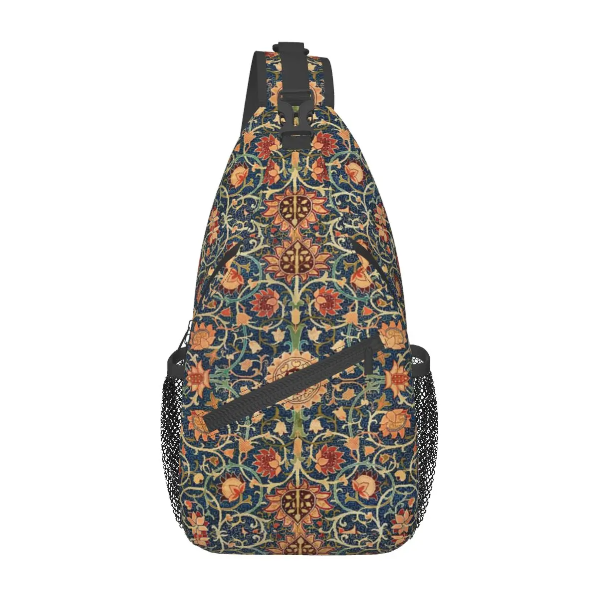 

Holland Park Carpet Sling Bags Chest Crossbody Shoulder Backpack Travel Hiking Daypacks William Morris Casual Bookbag