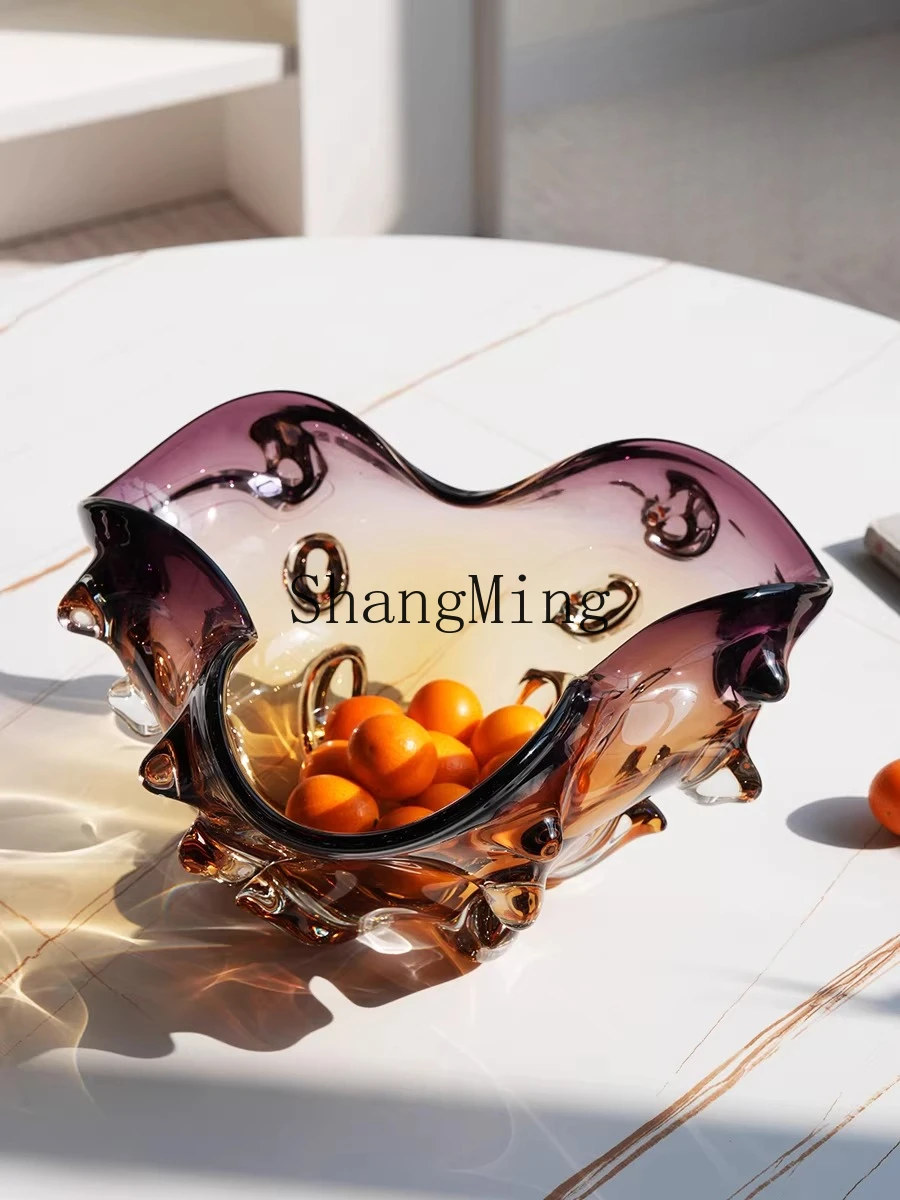 FG handmade glazed special-shaped fruit plate ornaments simple living room coffee table restaurant snacks and dried  fruit tray