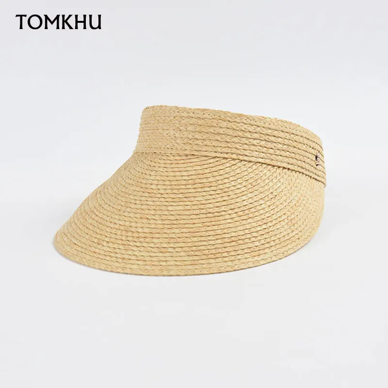 New Korean Fashion Colorful Elastic Big Head Size Wide Brim Women\'s Elegant Sunscreen Hat Sun Visor Caps Luxury Hats Wholesale