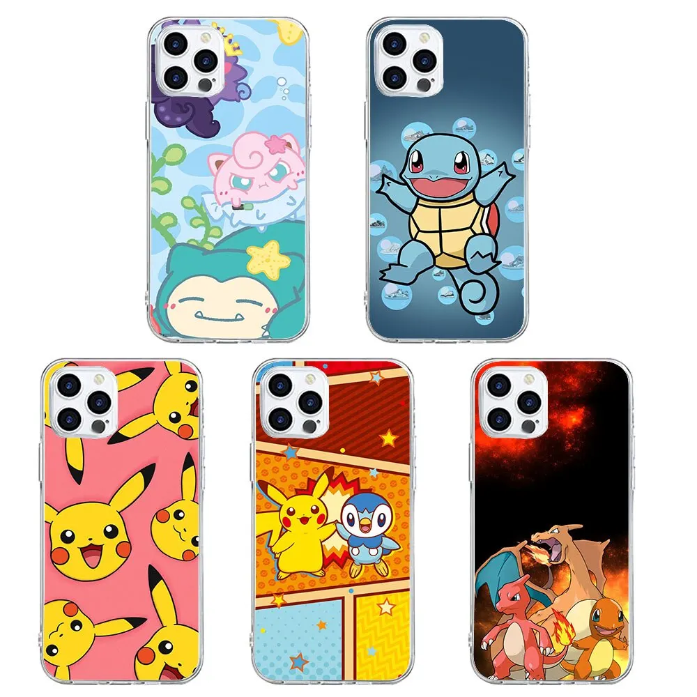 BW-48 Pokemon Soft Silicone Case For Moto G30 G20 G50 G60 G60S G200 G41 G51 G71 E13 E22I E22 G22 G Power Play