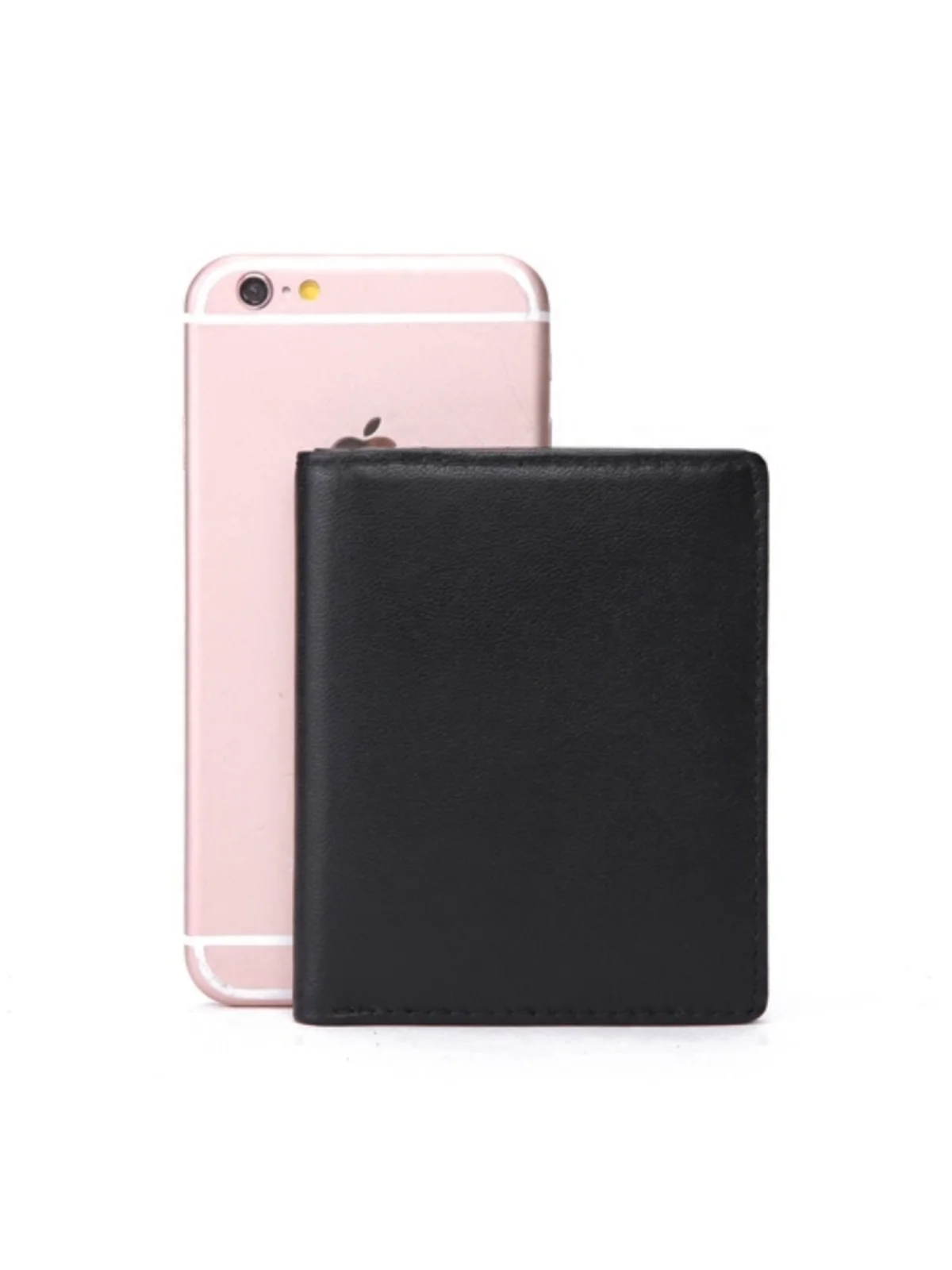 Ultra-Thin  Genuine Leather Short Wallet Soft Sheepskin Driver License Card Holder Silver Women\'s Ticket Clip Men\'s Wallet
