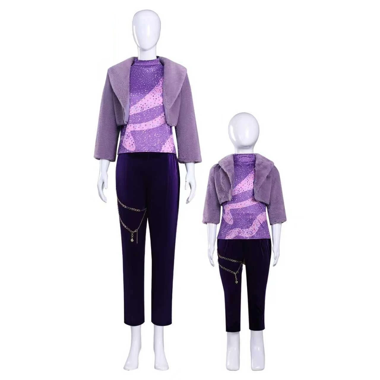 

Children Adult cosplay: Xia Qiyang, Gaze Antelope, Fur, Purple Stage Costume