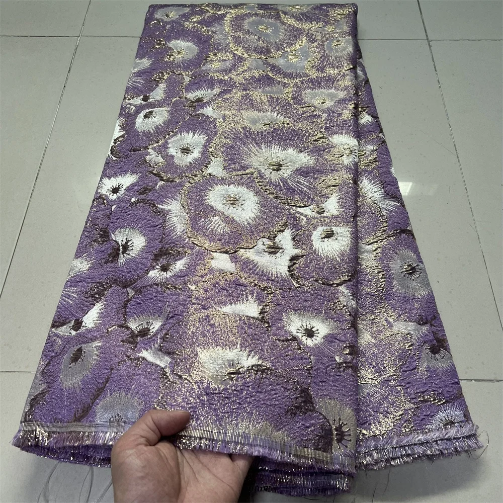 

Африканское нигерийское кружевное тюлевое полотно, жаккардовая органза для платьев, вышитый гипюр, для вечеринок и выпускных, высокое качество, 2026, 5 ярдов, YXZ198