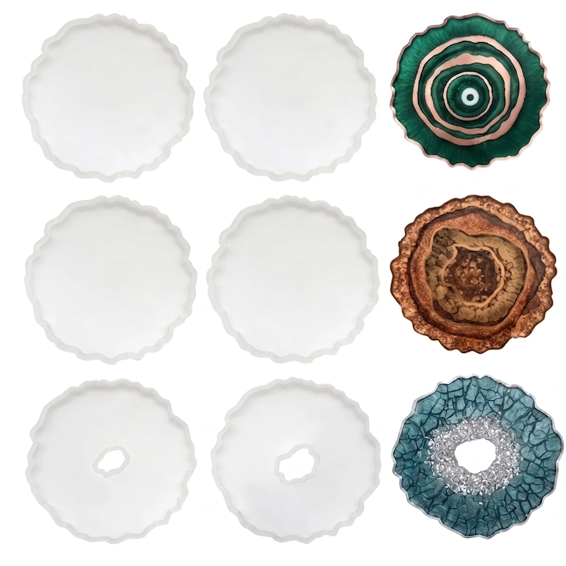 6 stampi in silicone per sotto - Geode Mold Silicone recensione e prezzo