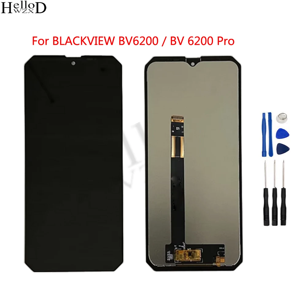 For Blackview Bv6200 LCD Display Blackview Bv6200 Pro LCD Touch Screen Digitizer Parts Replacement + Tools