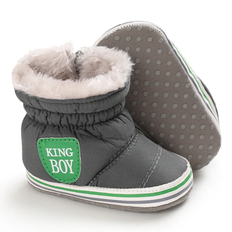 0-18M Winter Neue Baby Weichsohlen Warme Dicke Schneestiefel Bequeme Alltags-Freizeitschuhe für Säuglinge und Kleinkinder – Detail 19