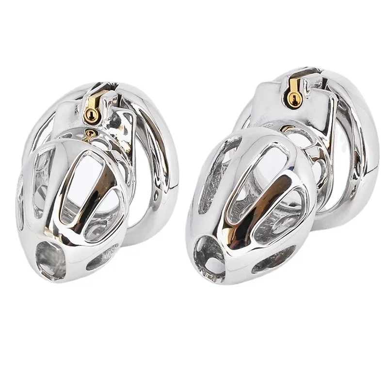High Quality Openable Ring Design Male Chastity Cage Device With 4 Sizes Cock Ring Vent Hole Cock Cage Sex Toys Lock For Men - view 4