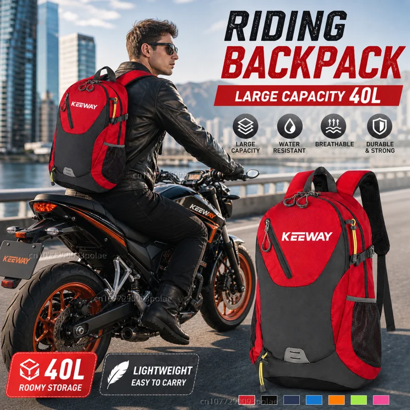 For Keeway RKF RKV RKS K /X Light Superlight 125 200 Large Capacity WatRacing travel Men waterproof Backpack Bag Motorcycle Gift