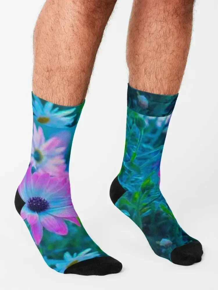 Flower Garden Socks kerstsok luxe heren katoen hoge kwaliteit Boy Child Socks Dames