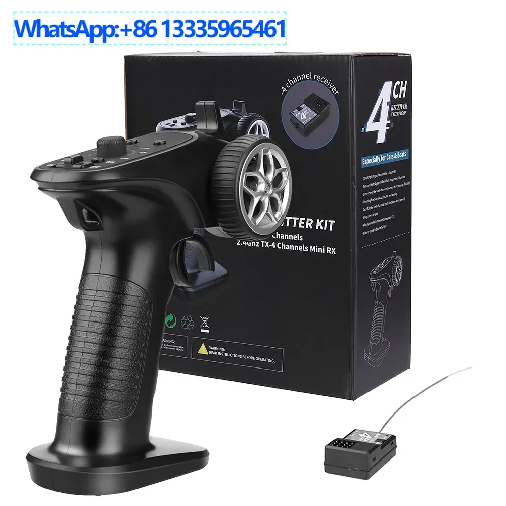 

TX4 2.4GHz 4-Channel Radio System Transmitter Controller Remote Control with Remote Control Vehicle Receiver