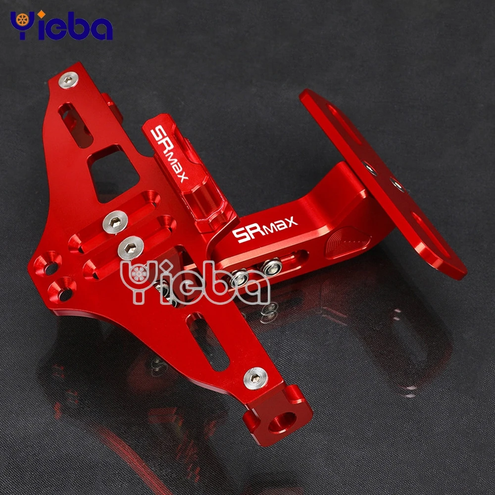 

Adjustable with LED Light FOR Aprilia SRMAX 125 250 300 SRMAX125 SRMAX250 SRMAX300 Motorcycle License Number Plate Holder Frame