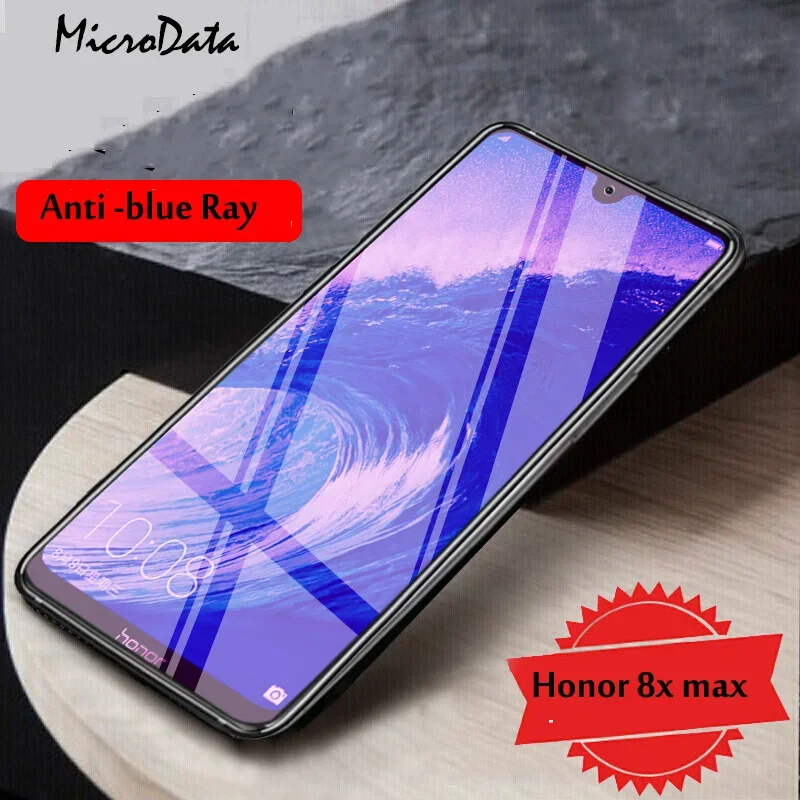 For Huawei Honor 8X Max 8C 8S 8A 8 Lite Pro Tempered Glass Anti Blue Purple Light Screen Protector For Honor 9X Pro 9i 9N Glass