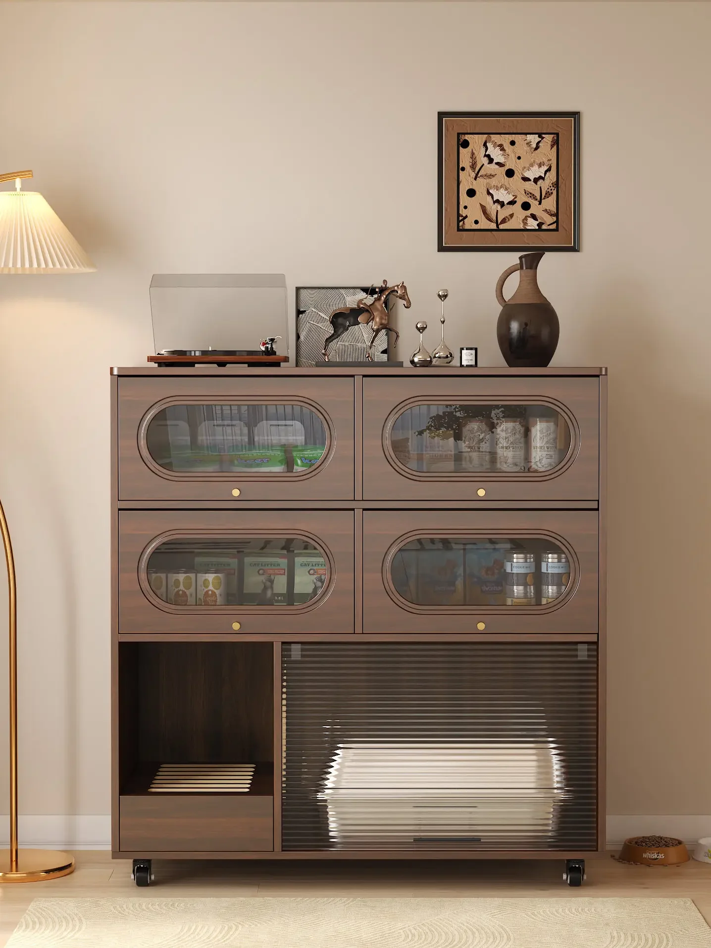 Solid wood cat litter box,  litter box, household storage cabinet,   litter box, cabinet,  food cabinet, locker