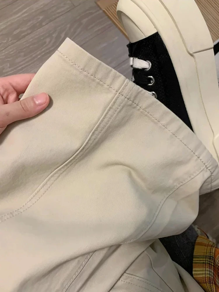 Plus Size American Sle Bell Bot Workwear Jeans Damen Frühling Sommer Lose Hohe Taille Schlanke Gerade Bein Bodenlange Hosen