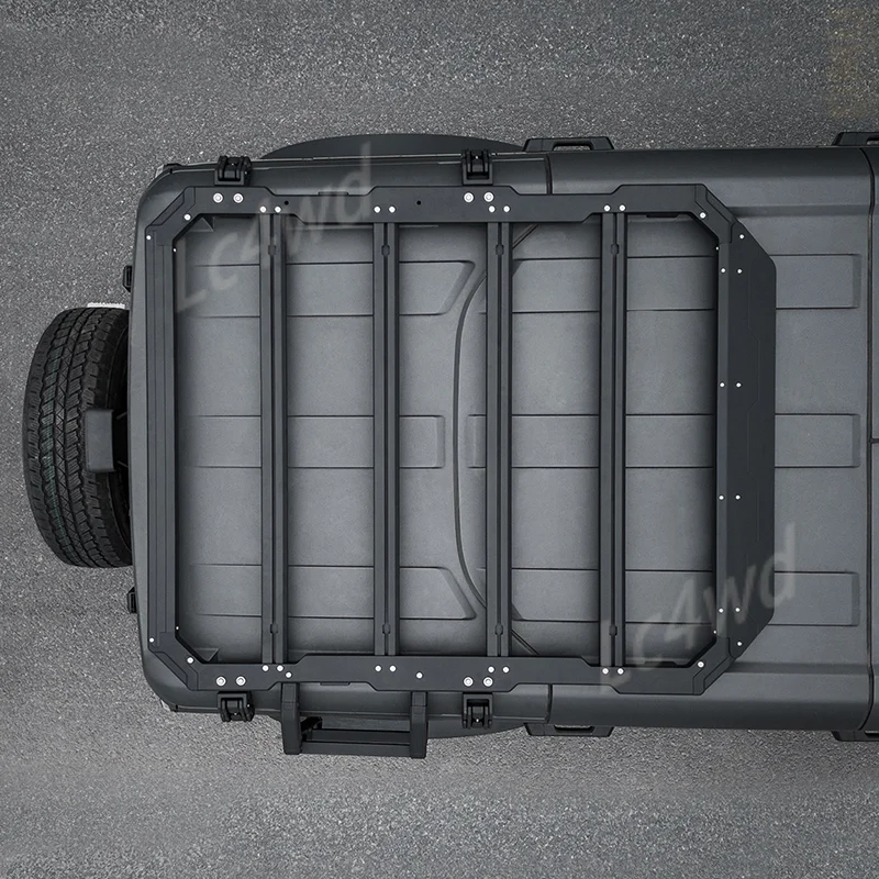 LC4WD 4x4 Exterior Accessories OMU Series Aluminum Roof Rack Top Luggage Cargo Carrier For Ford Bronco 2021-2025 2/4 Door