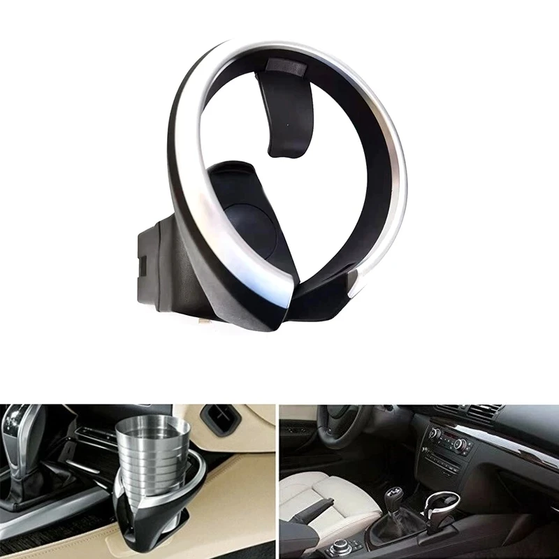 

New Front Cup Drink Holder Phone Holder Organizer w Bracket 51160443082 For BMW 120I 128I 135I 2008-2015 X1 E81 E82 E84 E87 E88