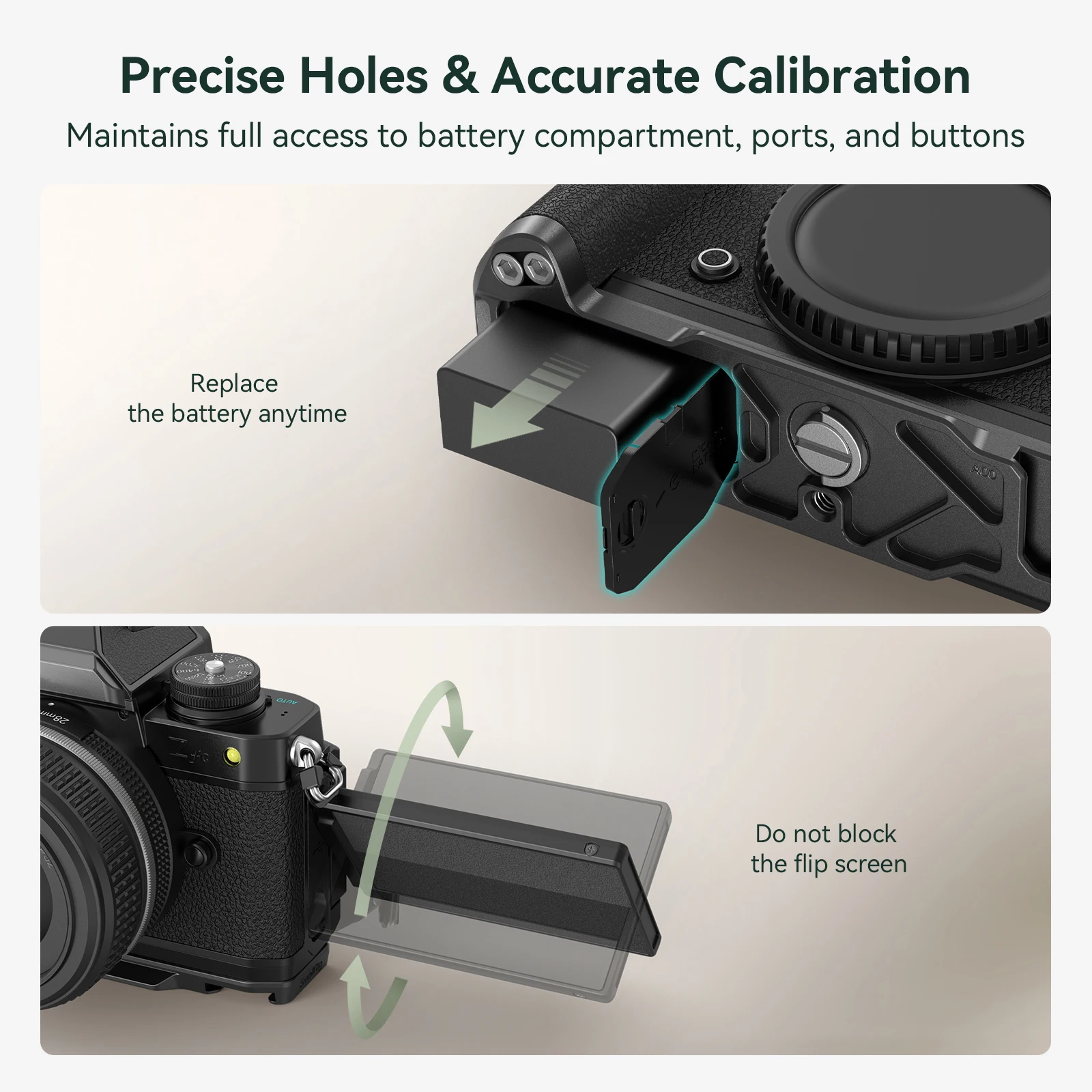 Imagem -05 - Smallrig-l-shape Vertical Grip para Câmera Dslr Acessório de Tiro Vertical Grip para Nikon Zfc 4263