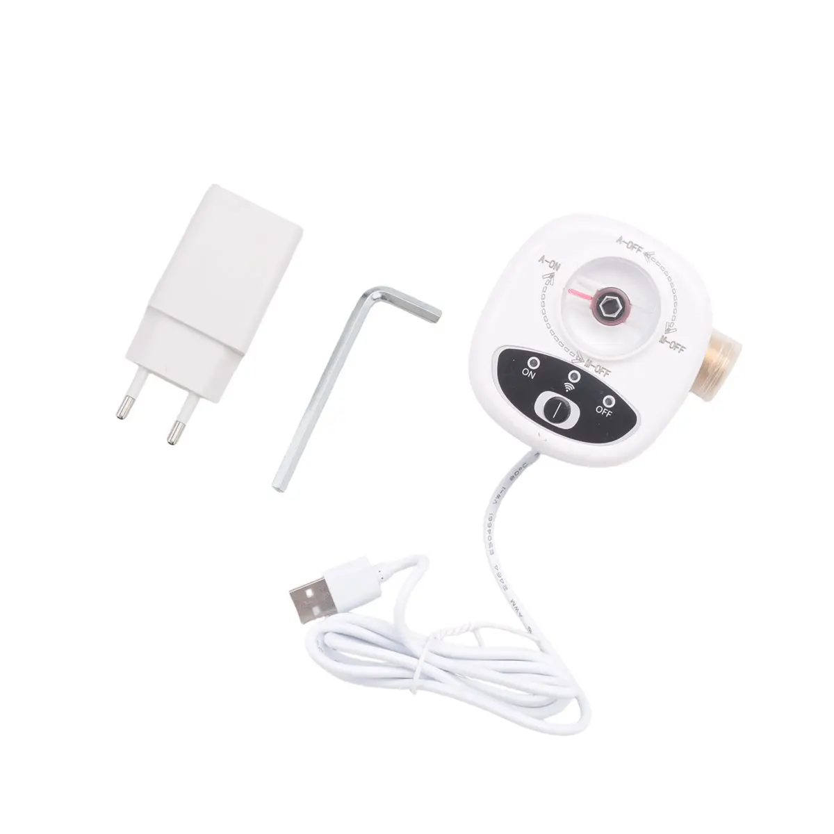 TCE WIFI Smart Valve Controller APP Remote Control Water Shutoff Wireless Automated Ball Valve for EU Plug DN15