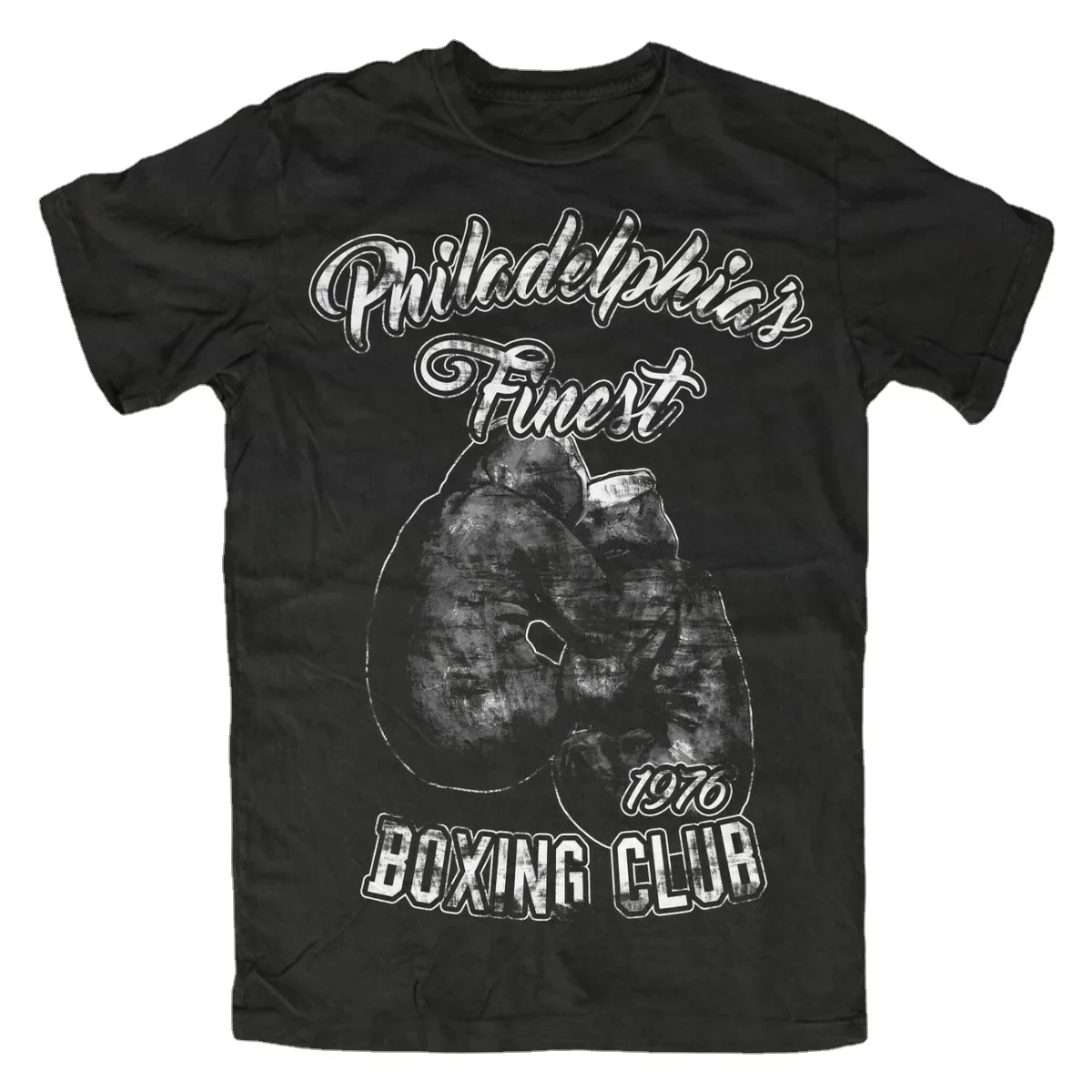 Phillys Finest Boxing Club Vintage Boxing Glove Printed T-Shirt. Premium Cotton Short Sleeve O-Neck Mens T Shirt New S-3XL