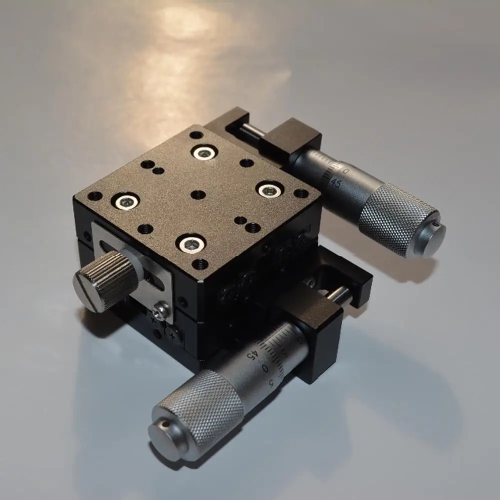 XY Axis Manual Displacement Platform Trimming Station Linear Stage Precision Sliding Table for CNC Linear Motion Positioning