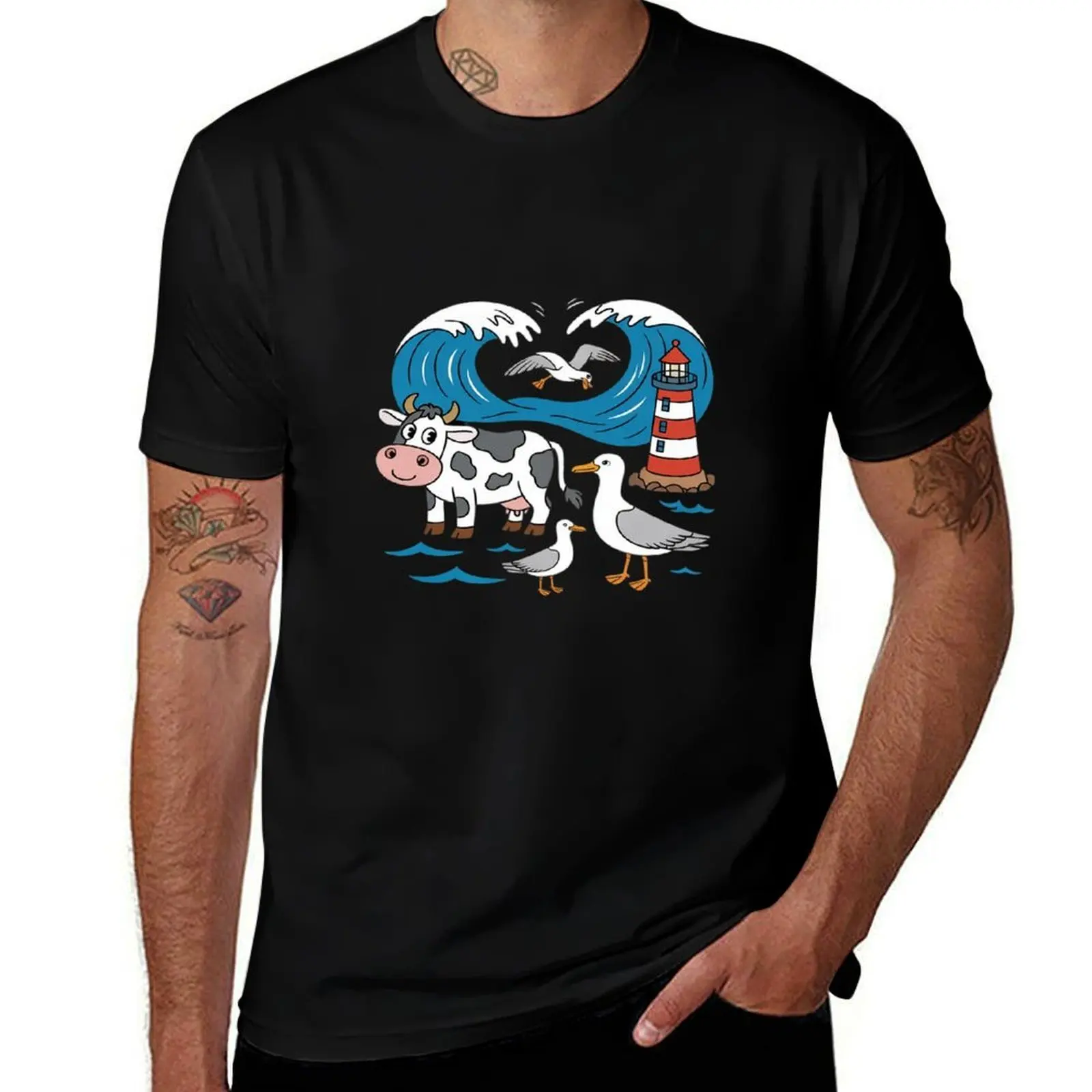 

Maritim Children's Lighthouse North Sea Baltic Sea Seagull T-Shirt anime figures sweat tees anime shirts men