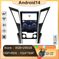 9.7 inch Car Radio For Hyundai Sonata YF 8 Android 12 2010-2018 Vertical Carplay Auto Multimedia ANdroid 2din Navigation Car DVD