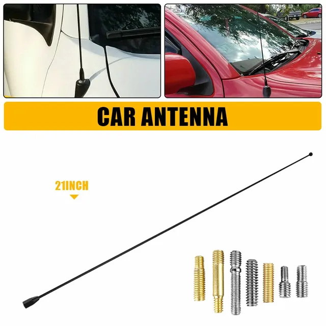 1 szt. 21-calowy uniwersalny maszt antenowy do samochodów Toyota SUV Pickup AM/FM Wymiana anteny radiowej