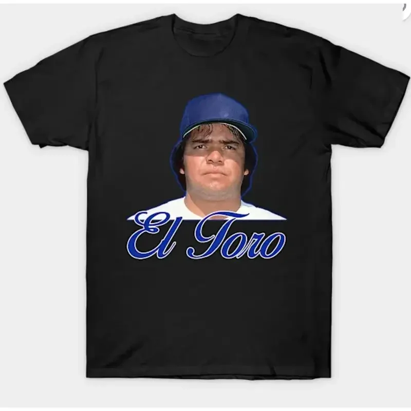 Camiseta Fernando Valenzuela El Toro para Adultos, Talla Pequeña 3XL, Negra, Arte de Fanáticos del Béisbol