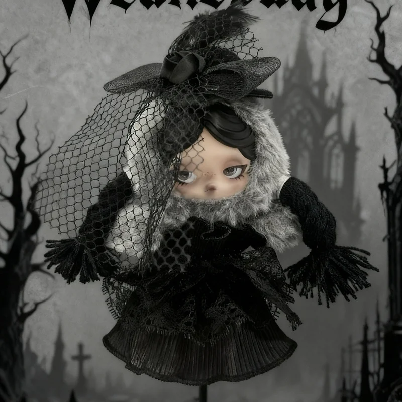 

For Doll Clothes Suitable Skullpanda Wednesday Sleepless Theater Children'S Clothing Gothic Style Dark Hidden Creative Design